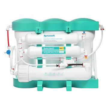 Фільтр зворотного осмосу Ecosoft P’URE AQUACALCIUM Mint зі змішувачем Grohe Blue Pure Minta (MO67530601DC) - фото