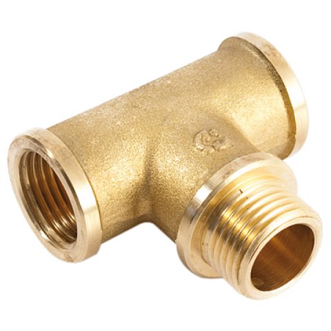 Трійник латунний General Fittings 1/2''ВР-1/2''ЗР-1/2''ВР - фото