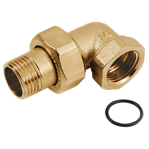 Муфта угловая для радиаторов американка General Fittings 1/2''ВР-1/2''НР - фото