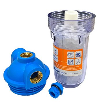 Фильтр от накипи Atlas Filtri DOSAFOS MIGNON PLUS Ø1/2'' 8 bar 35°C RA403P414 (с кристаллами полифосфата) - фото