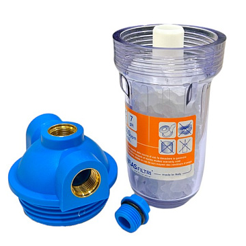 Фильтр от накипи Atlas Filtri DOSAFOS MIGNON PLUS Ø1/2'' 8 bar 35°C RA403P414 (с кристаллами полифосфата) - фото