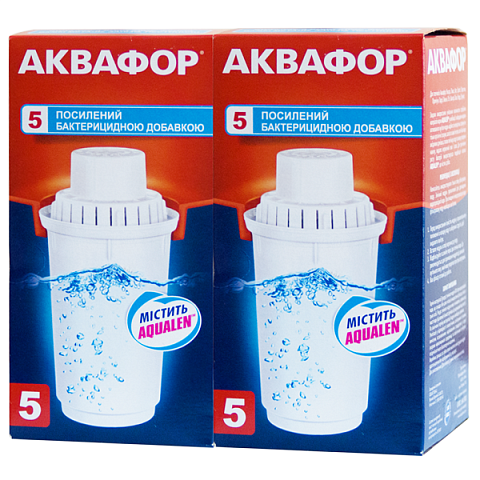 Картридж для кувшина Аквафор В5 (В100-5) (комплект из 2-х штук) - фото
