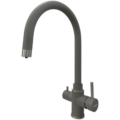 Змішувач для кухні Fabiano SKFC 90ST Grey Metallic з підключенням фільтра води 8232.401.1073 - фото