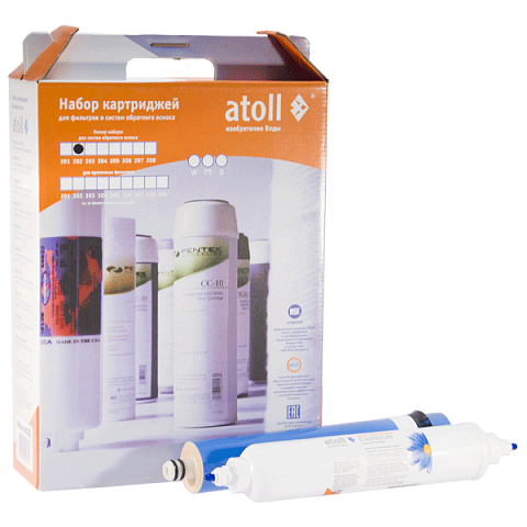 Полный набор картриджей Atoll Е550 1-2-3-4-5 - фото