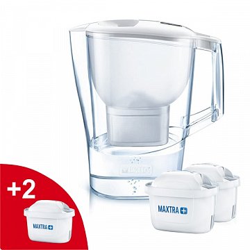 Фільтр-глечик Brita Aluna Memo Білий 2,4/1,4л (глечик + 2 картриджа Махтра) - фото