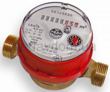 Уценка! (2018г.в.) Квартирный счетчик горячей воды Apator JS90-1,6 Smart+ ГВ 1/2'' 110 мм - фото