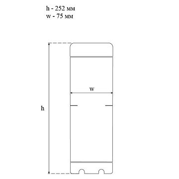 Картридж з активованим вугіллям SVOD-BLU Ø70x250мм 45°C (очищення від хлору та органічних забруднень) - фото