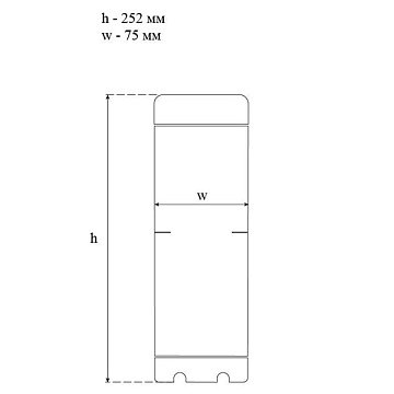 Картридж с активированным углем SVOD-BLU Ø70x250мм 45°C (очистка от хлора и органических загрязнений) - фото