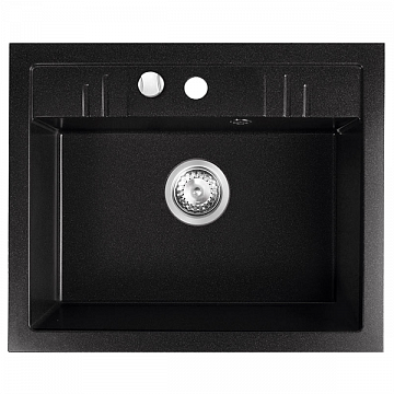 Кухонна мийка з граніту Ferro Mezzo II DRGM1/48/58BA - фото