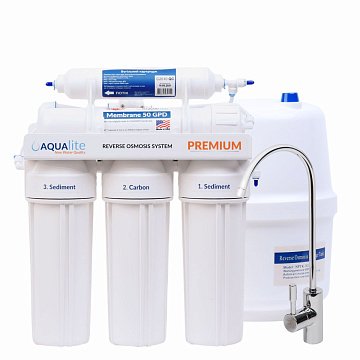 Фільтр зворотного осмосу Aqualite Premium 5-75 з мембраною Premium 75GPD (AQP5-75) - фото
