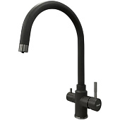 Смеситель для кухни Fabiano SKFC 90ST Titanium с подключением фильтра воды 8232.401.1074 - фото