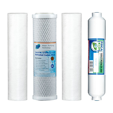 Комплект картриджів РОСА 577 для систем зоротного осмосу - фото