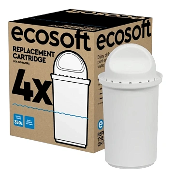 Комплект улучшенных картриджей 3+1 ECOSOFT для кувшинных фильтров (CRVK4ECO) - фото