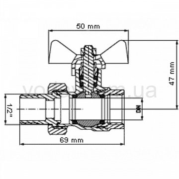 Шаровый кран Bonomi 7650 1/2'' - фото