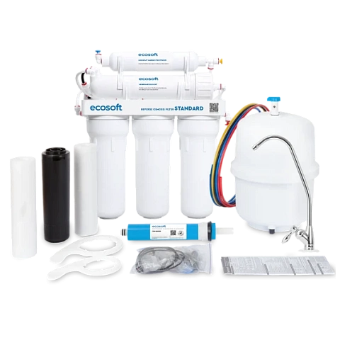 Фильтр обратного осмоса Ecosoft Standard со смесителем Grohe Blue Pure StartCurve (MO55030592) - фото
