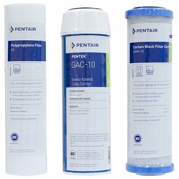 Набір змінних картриджів Pentair 203 для зворотного осмосу (P5, GAC, EPM) - фото
