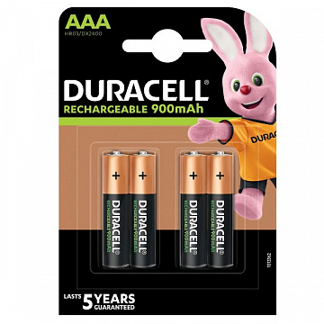 Акумулятор Duracell Recharge Turbo AAA 900 мА·год 4шт - фото