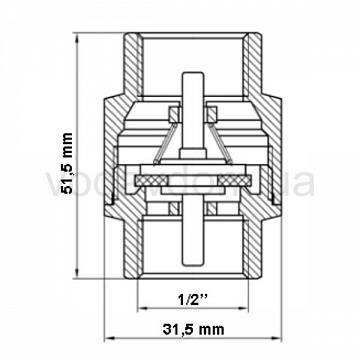 Зворотний клапан Fado KL11 1/2'' - фото