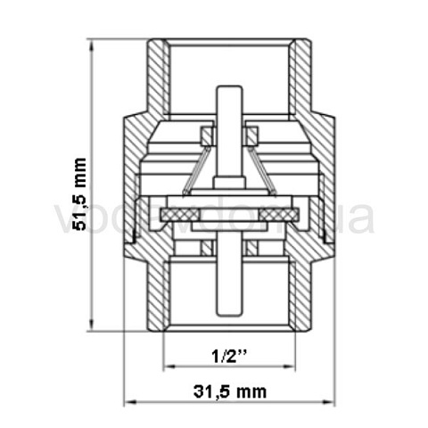 Зворотний клапан Fado KL11 1/2'' - фото