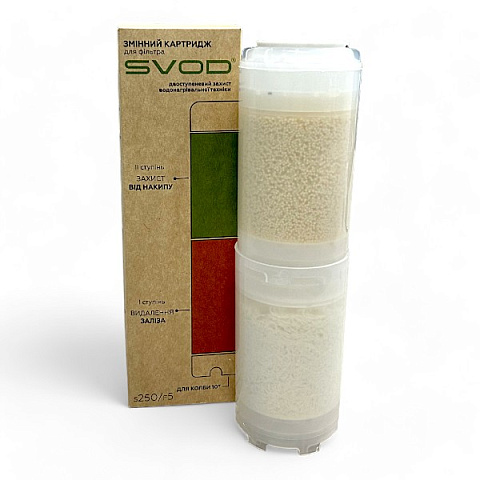 Картридж СВОД S250/F5 удаление железа + защита от накипи Ø75x252мм 45°C (безфосфатный фильтр) - фото