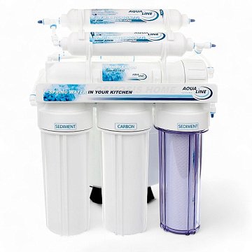 Фільтр зворотного осмосу Aqualine RO-6 МТ18  - фото