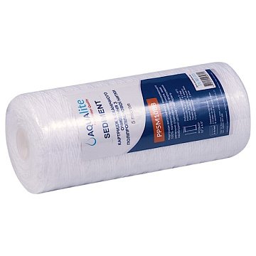 Картридж из полипропиленовой нити Aqualite PP5M10BB Ø108x255мм 5mcr 45°C (очистка от механических примесей) - фото