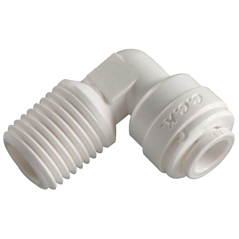 Фітинг кутовий 6ME6 (трубка Ø10мм - різьба 3/8'') - фото