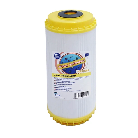 Картридж пом'якшення води Aquafilter FCCST10BB Ø107x250мм 45°C (на основі іонного обміну) - фото