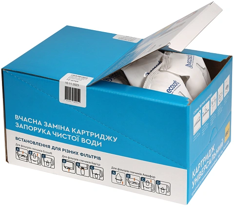 Комплект універсальних картриджів 12шт ECOSOFT для фільтрів-глечиків (CRVKAB12ECO) - фото