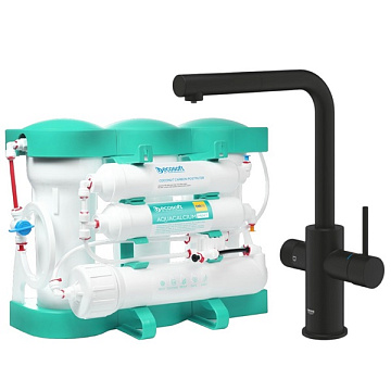 Фільтр зворотного осмосу Ecosoft P’URE AQUACALCIUM Mint зі змішувачем Grohe Blue Pure Minta (MO67530590KF) - фото