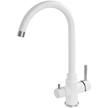 Смеситель для кухни Fabiano SKFC 90ST Alpine White с подключением фильтра воды 8232.401.1131 - фото