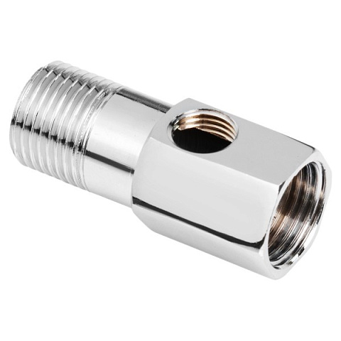 Трійник (врізка) 3/8''ЗР-3/8''ВР-1/4''ВР (для підключення фільтра 3/8'') - фото