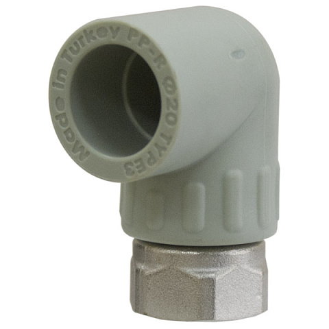 Коліно 90° з накидною гайкою KAS 1/2''ВР-20мм (9630003) - фото