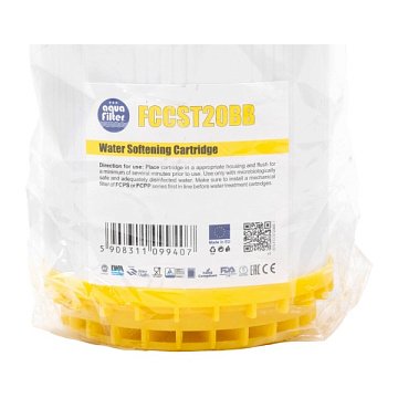 Картридж пом'якшення води Aquafilter FCCST20BB Ø107x506мм 45°C (на основі іонного обміну) - фото