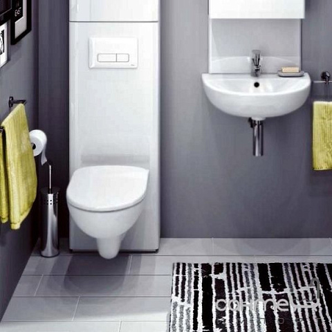 Смывная клавиша (панель) Geberit Delta 51 белая (115.105.11.1) - фото