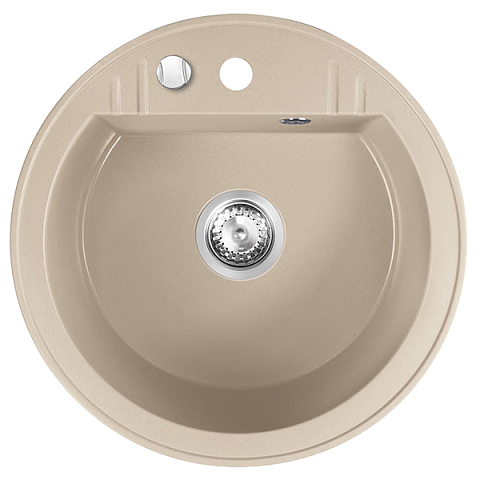 Кухонна мийка з граніту Ferro Mezzo II DRGM1/51SA - фото