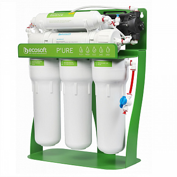 Фільтр зворотного осмосу Ecosoft P'URE BALANCE з помпою на станині  (MO675MBALPSECO) - фото