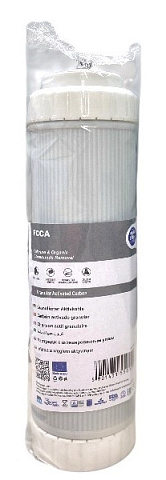 Картридж з активованим вугіллям Aquafilter FCCA Ø70x250мм 45°C (очищення від хлору та органічних забруднень) NEW - фото