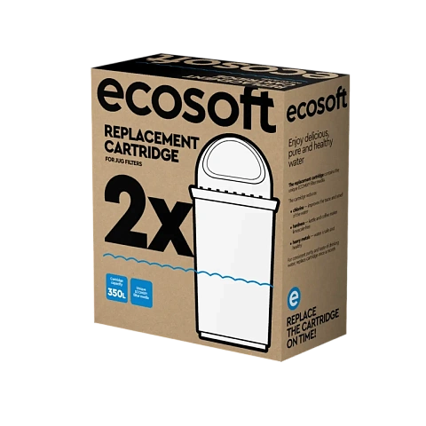 Комплект покращених картриджів ECOSOFT для фільтрів-глечиків 2 шт (CRVK2ECO) - фото