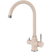 Змішувач для кухні Fabiano SKFC 90ST Beige з підключенням фільтра води 8232.401.1133 - фото