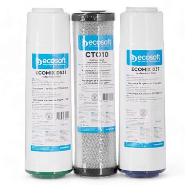Улучшенный набор картриджей Ecosoft CRV3ECO для проточных фильтров - фото