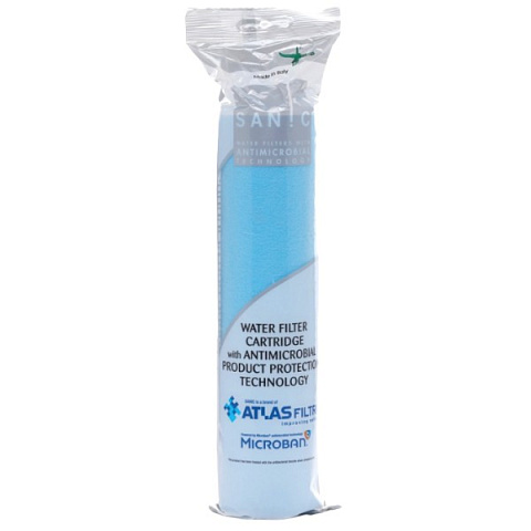 Антибактеріальний картридж Atlas Filtri SANIC CPP10SX25 Ø61x250мм 25mcr 45°C SA5706511 - фото