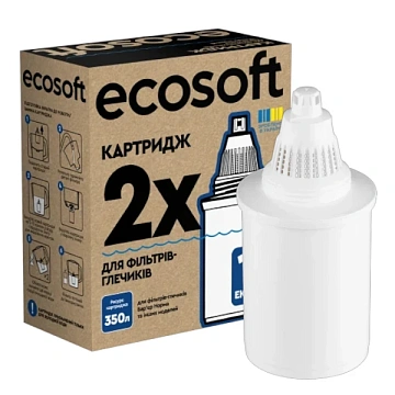 Комплект картриджів ECOSOFT для фільтрів-глечиків Бар'єр 2 шт (CRVK2BARECO) - фото