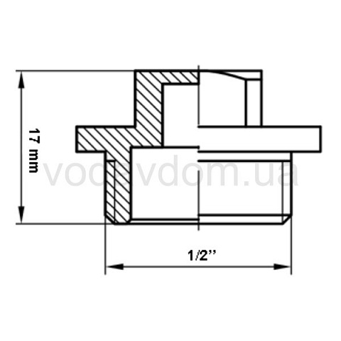 Заглушка Fado ZN01 1/2'' - фото