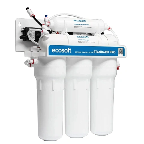 Фільтр зворотного осмосу Ecosoft Standard PRO з мінералізацією та помпою (MO550MPECOSTD) - фото