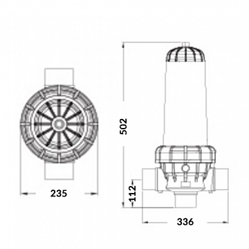 Дисковый фильтр Glaclean 3'' G200D80CB130 - фото