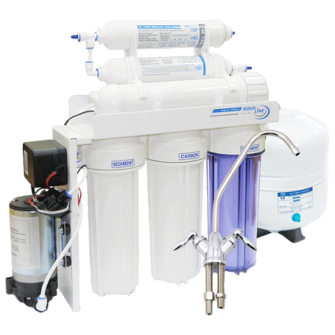 Фильтр обратного осмоса Aqualine RO-6 P МТ18 - фото