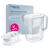 Фильтр-кувшин Brita Style Essential XL Mxpro 3.6/2.3л + 3 картриджа белый (1058705) - фото