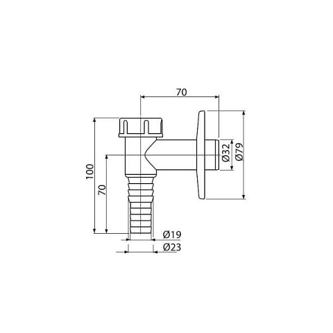 Сифон для стиральной машины AlcaPlast APS1 3/4'' - фото