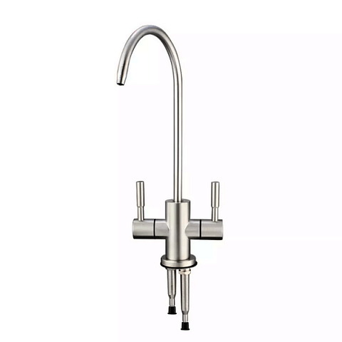 Подвійний кран для фільтра Aqualite Modern SUS2 (нержавійка) - фото